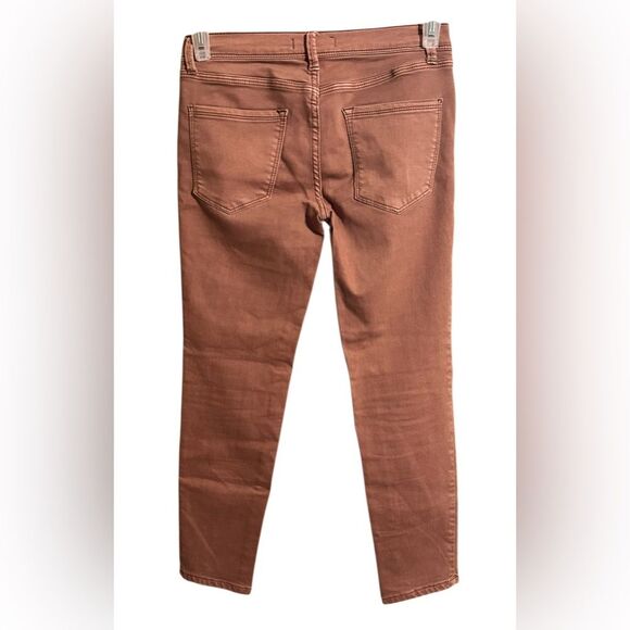 FREE PEOPLE Womens 27 Brownish Skinny Mid-rise Jeans Stretch Denim Cotton. EUC - Picture 3 of 7